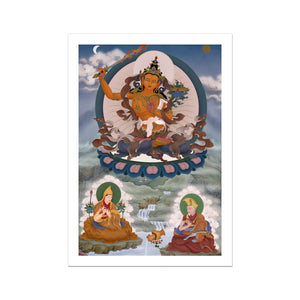 Lord Manjushri, Je Tsongkapa and First Panchen Lama